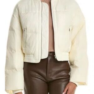 ba&sh Off-White Belly Puffer Jacket NWOT